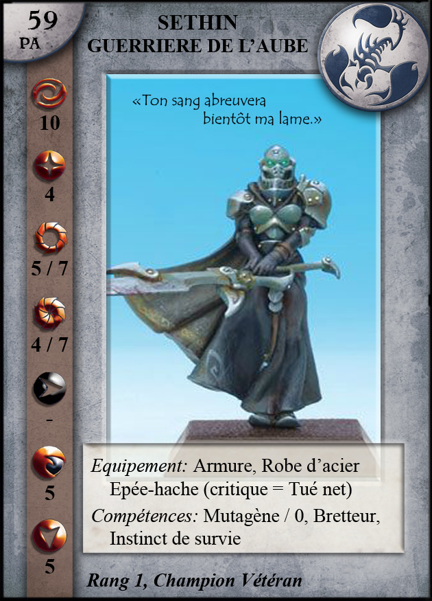 Sethin, Guerrière de l'Aube